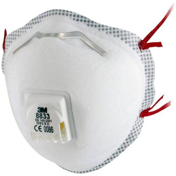 Andningsskydd 3M filtrerande halvmask (FFP3 R D-V)