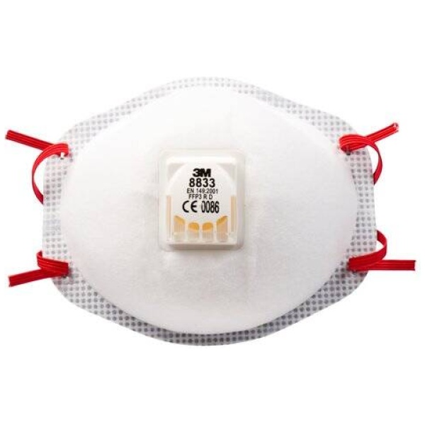 Andningsskydd 3M filtrerande halvmask (FFP3 R D-V)