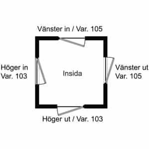 Alternative view of Låshus 1520/50 sym hö/ut PP - ASSA ABLOY