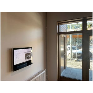Alternative view of Bokningstavla Wallpad 24tum Digitalt våningsregister - Dinbox